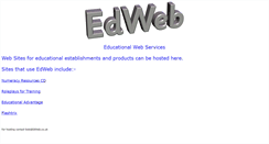 Desktop Screenshot of edweb.co.uk